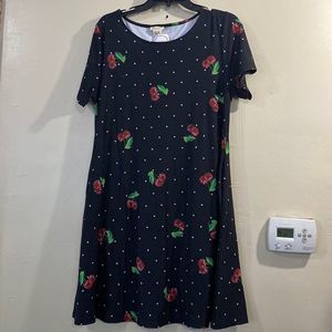 Yelete Women Short Sleeves florals MIDI dress Size XL